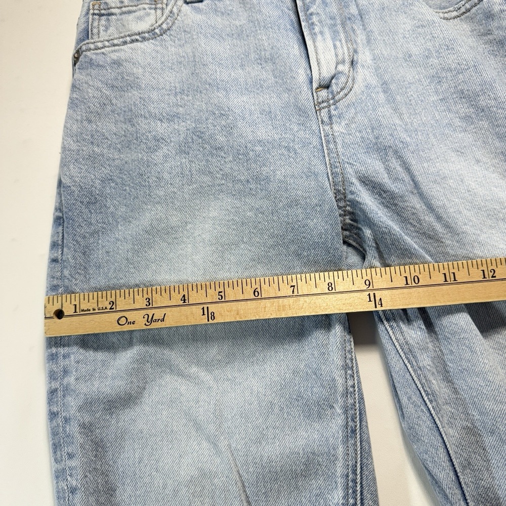 American Eagle Mom Jeans Stretch Light Wash Tapered Women's Size 0 - Picture 6 of 15